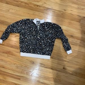 Fuzzy Cheetah Sweatshirt